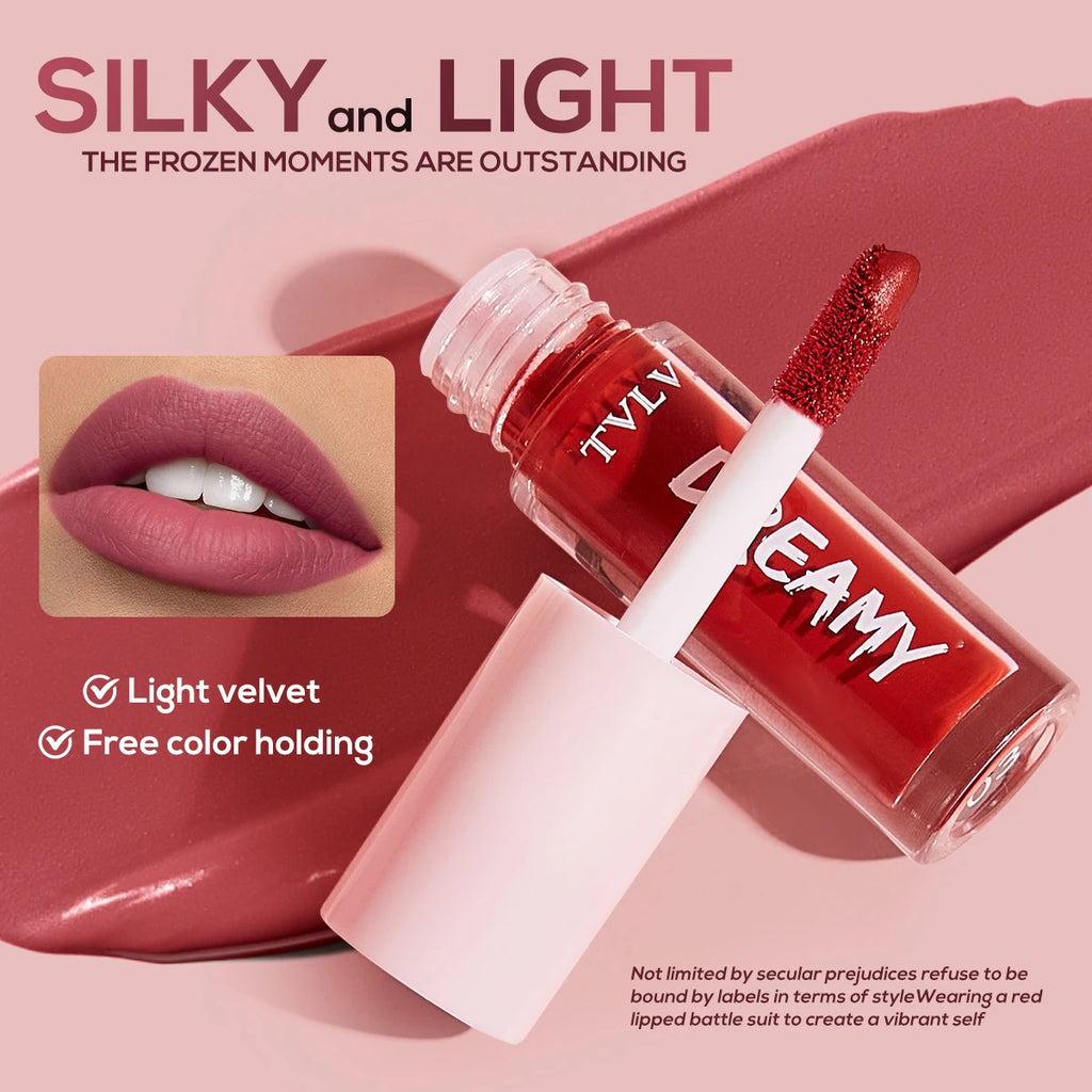 10pcs Lip Gloss Velvet Lipstick - À Prova de Tudo e 24h de Duração!