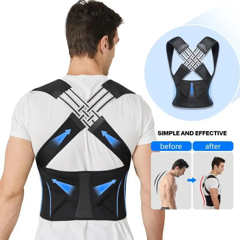 Cinta Modeladora e Corretor Postural 2 em 1 – Alinhamento de Coluna e Suporte Abdominal