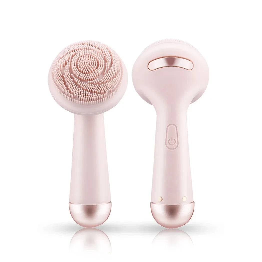Aparelho de Limpeza Facial de Silicone com Vibração: Pele Renovada, Poros Limpos e Efeito Massageador