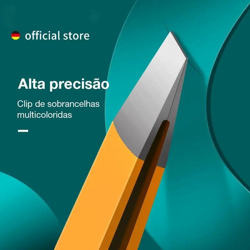 Pinça de Precisão MAX Gold Edition – Alta Oclusão para Pelos Invisíveis