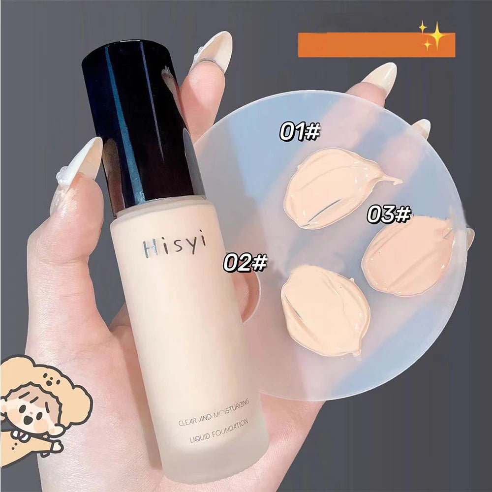 Base Invisível Hisyi: Cobertura Perfeita com Toque de Creme Hidratante.