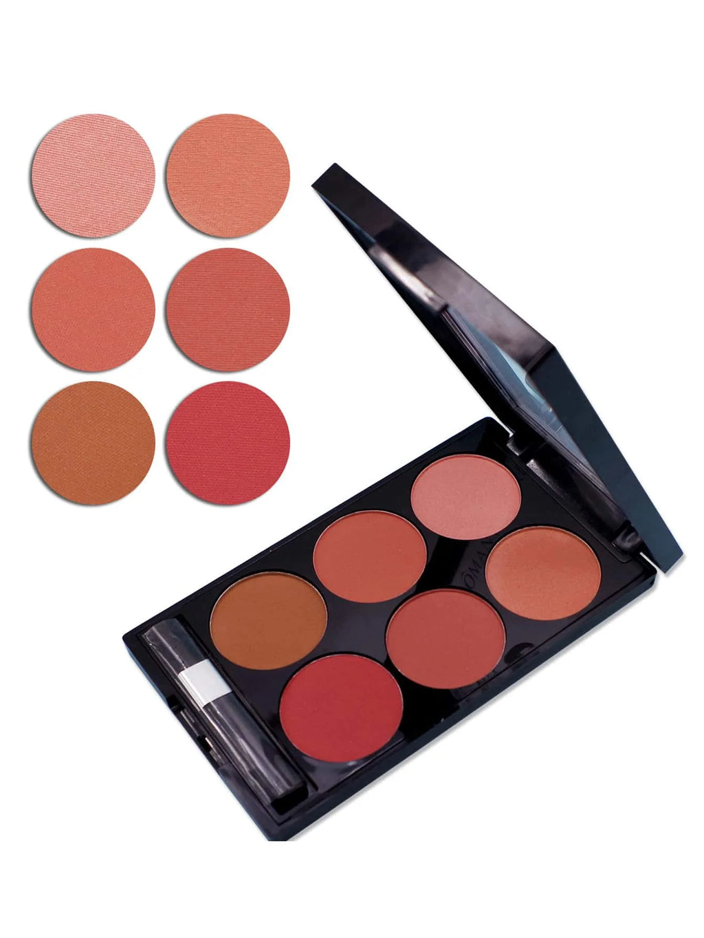 6 Cores Blush Facial Long-Lasting T323 – Cor Radiante e Longa Duração.