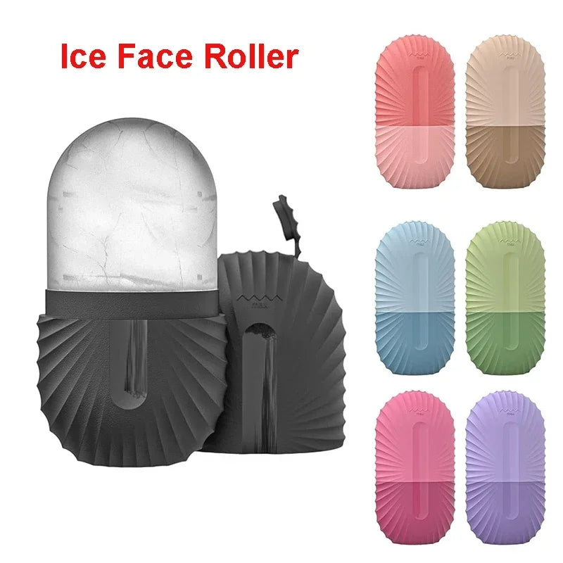 Ice Face Roller de Silicone – Redução de Inchaço, Olheiras e Poros
