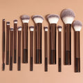 Kit Profissional de Maquiagem Ronshadow – 13 Pincéis Essenciais para Rosto e Olhos.
