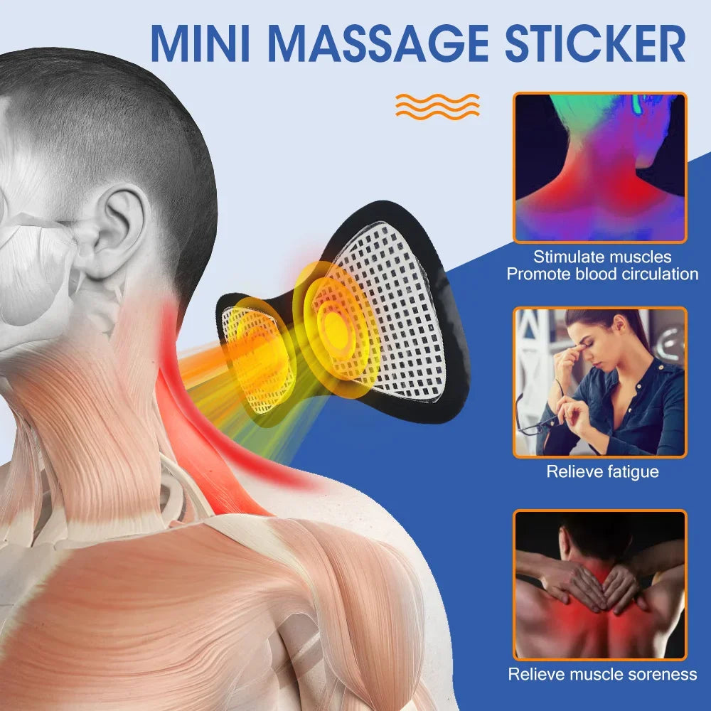 Mini Estimulador Muscular Elétrico: Adeus Dores no Pescoço e Costas