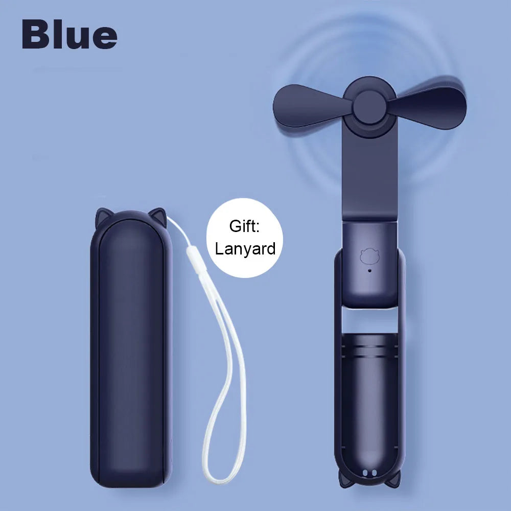 Ventilador de Mão Raugee 2000mAh – 3 Velocidades e Até 48h de Autonomia