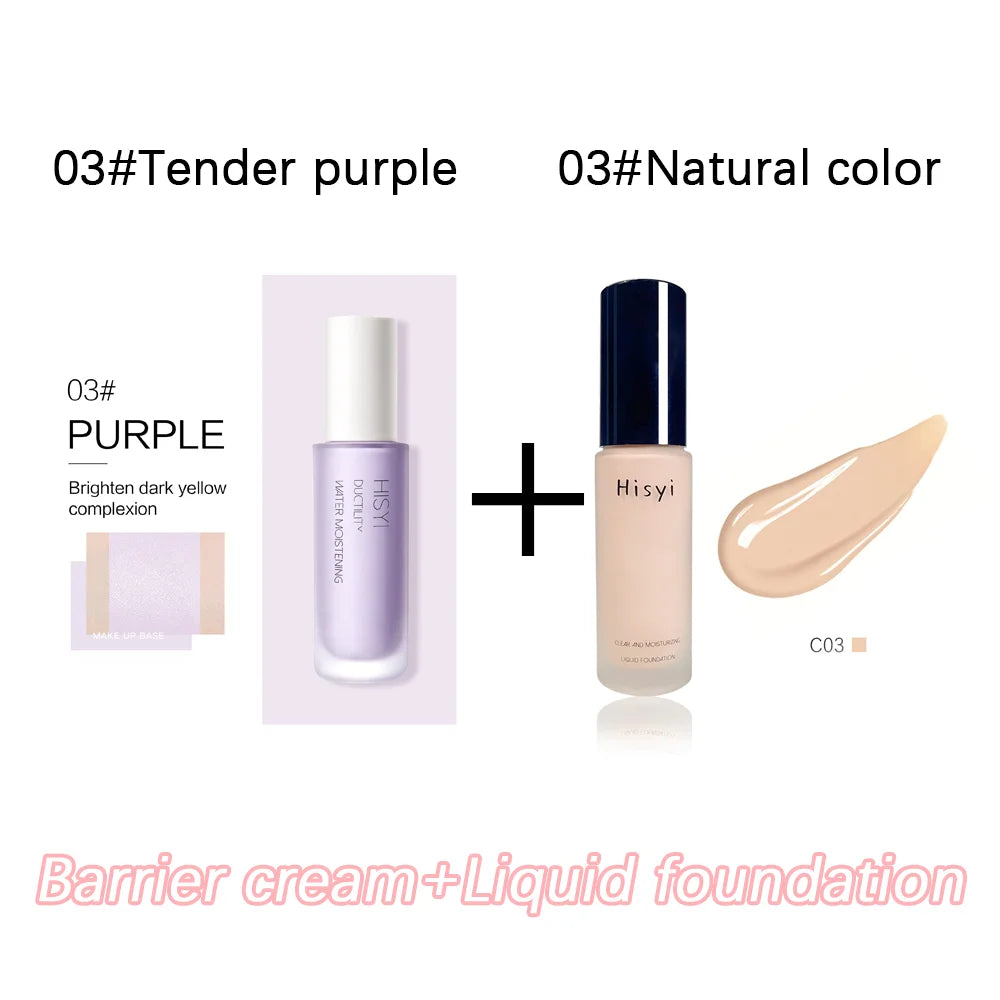 Base Invisível Hisyi: Cobertura Perfeita com Toque de Creme Hidratante.