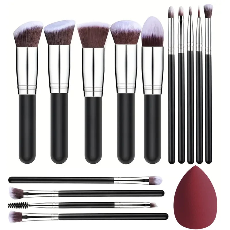 Kit VANDER Luxury 14 Peças: Cerdas de Cabra e Qualidade Profissional