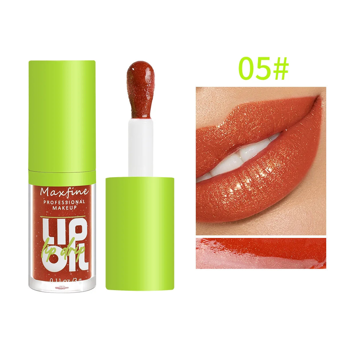 Lip Gloss Green Edition – Acabamento Impecável e Longa Duração