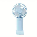 Ventilador de Mão Recarregável com Base de Apoio para Smartphone – Conforto e Lazer