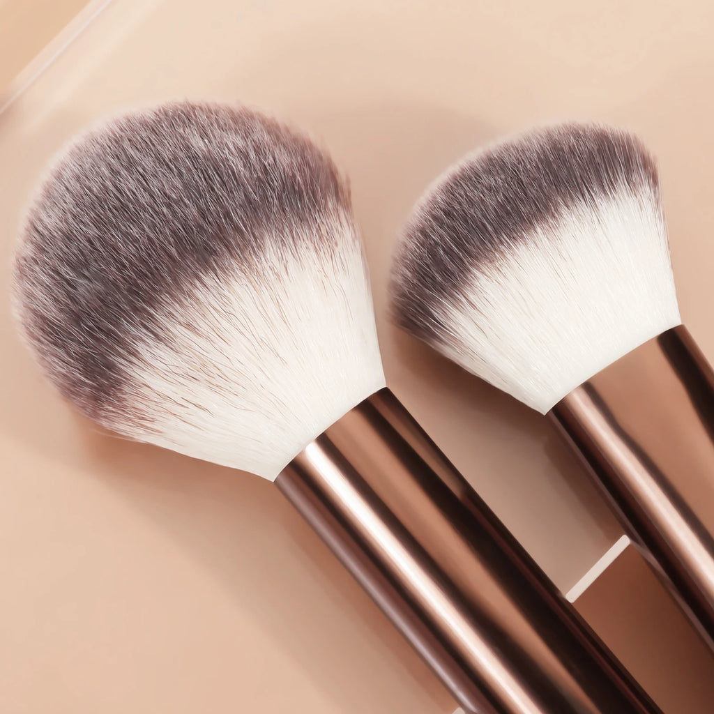 Kit Profissional de Maquiagem Ronshadow – 13 Pincéis Essenciais para Rosto e Olhos.