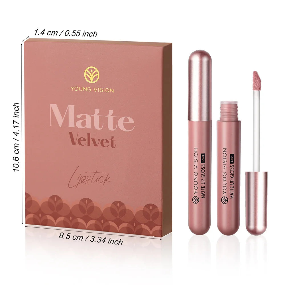 HANDAIYAN Kit Batom Líquido 6 Cores – Longa Duração e Alta Pigmentação