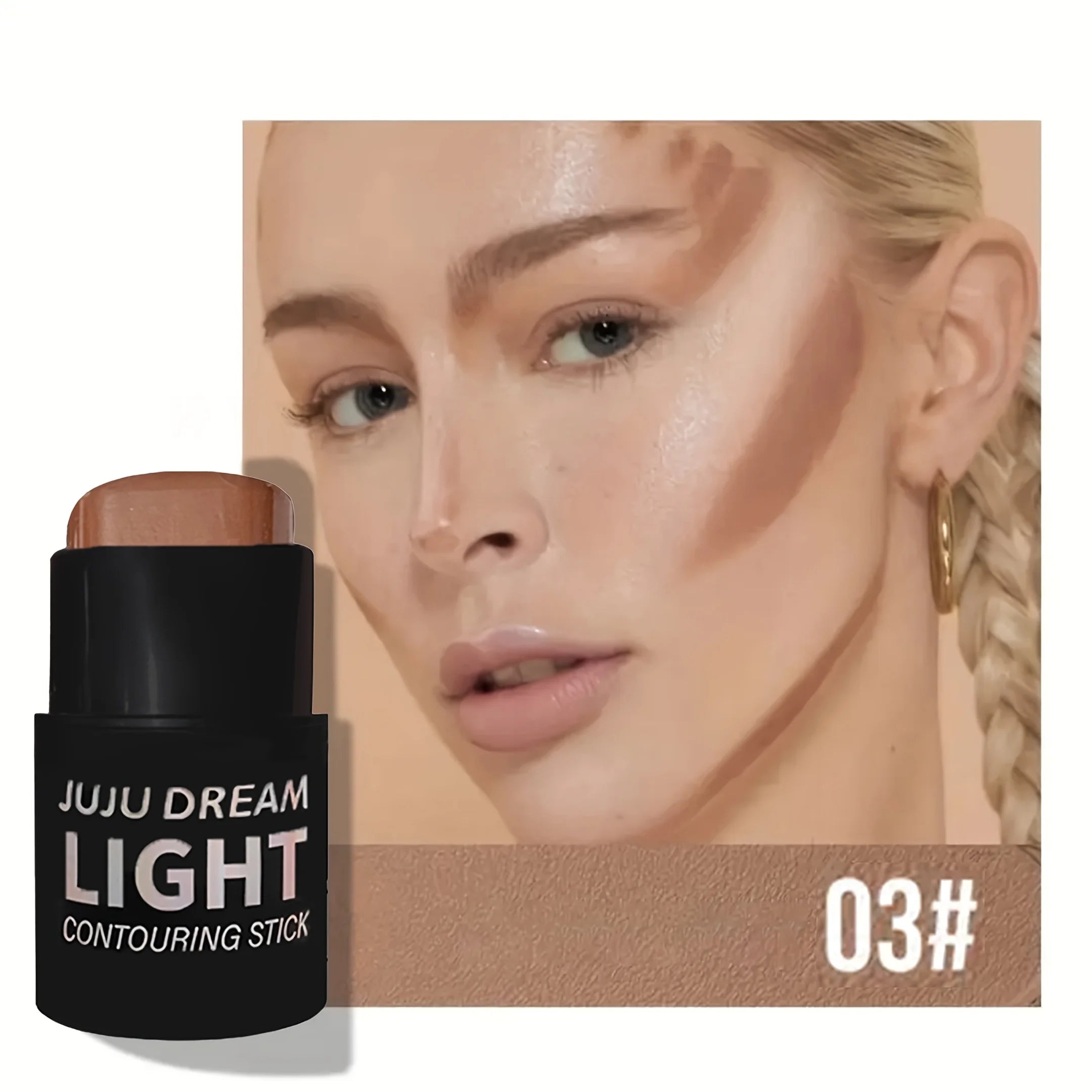 Stick Facial 2 em 1: Corretor de Cor e Iluminador Matte de Longa Duração
