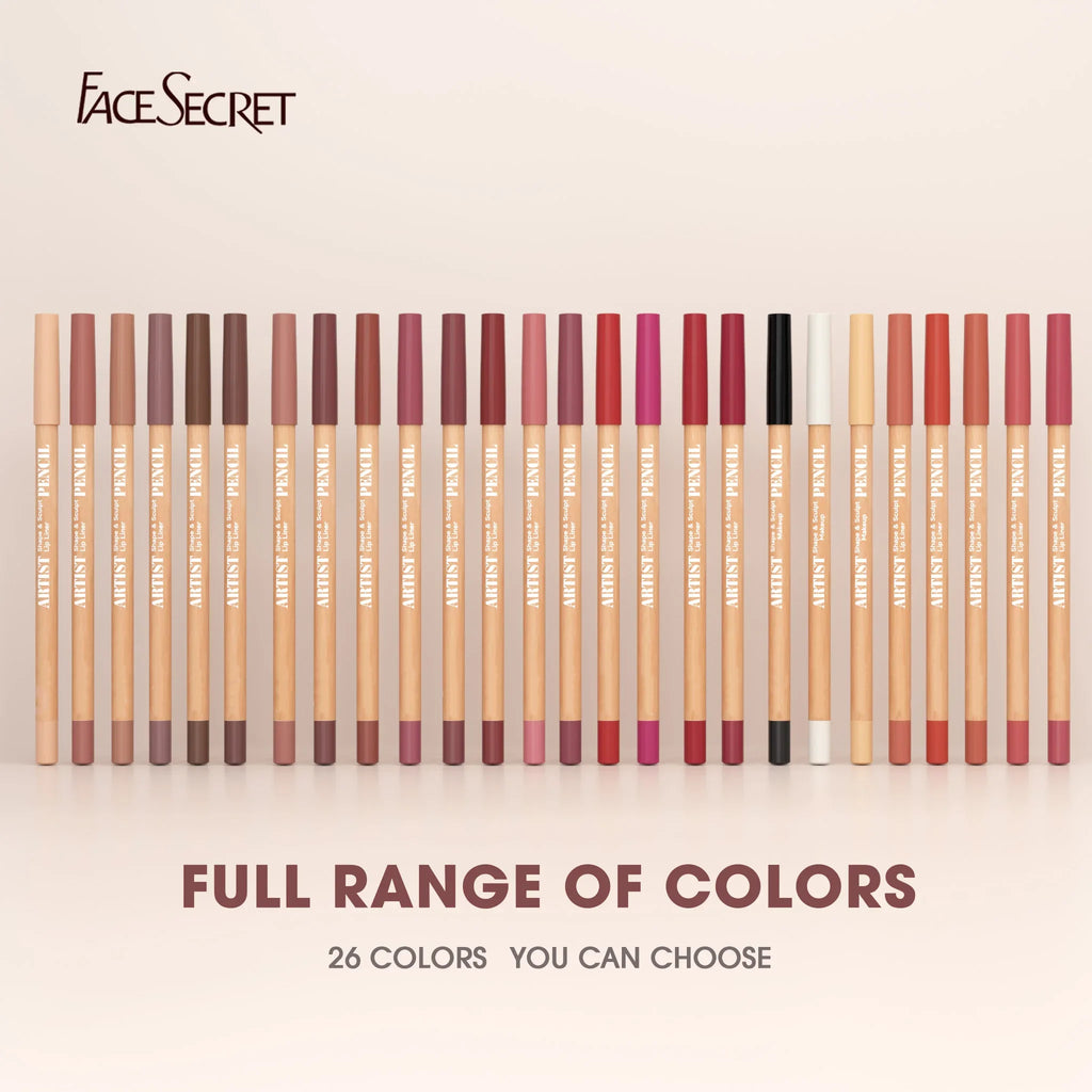 Face Secret Lip Liner Set – Lápis Labial de Alta Precisão e Longa Duração