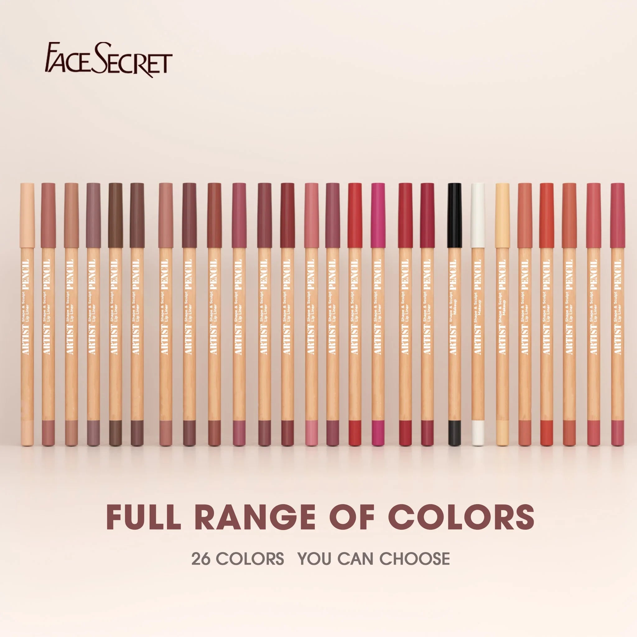 Face Secret Lip Liner Set – Lápis Labial de Alta Precisão e Longa Duração