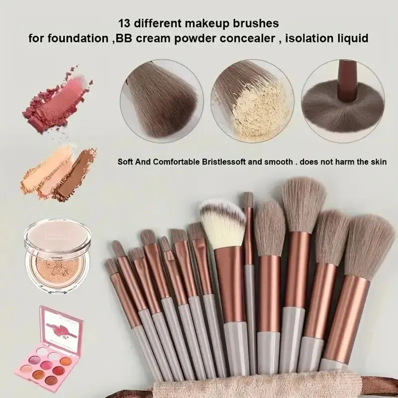 Mega Kit de Maquiagem Profissional: Até 16 Pincéis + Esponjas e Bag de Luxo