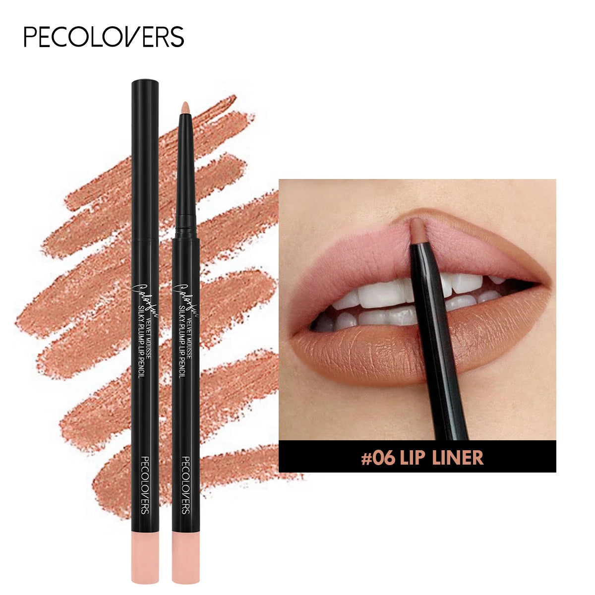 12 Cores Lápis de Contorno Labial Precision – Definição Perfeita, Longa Duração Á Prova Dágua
