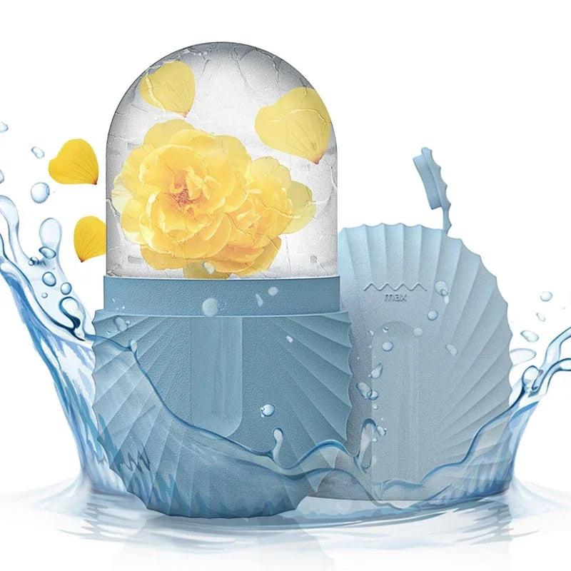 Ice Face Roller de Silicone – Redução de Inchaço, Olheiras e Poros