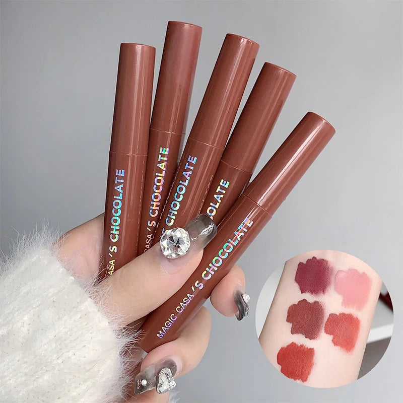Kit Chocolate Five: 5 Batons Líquidos Matte com Efeito Aveludado
