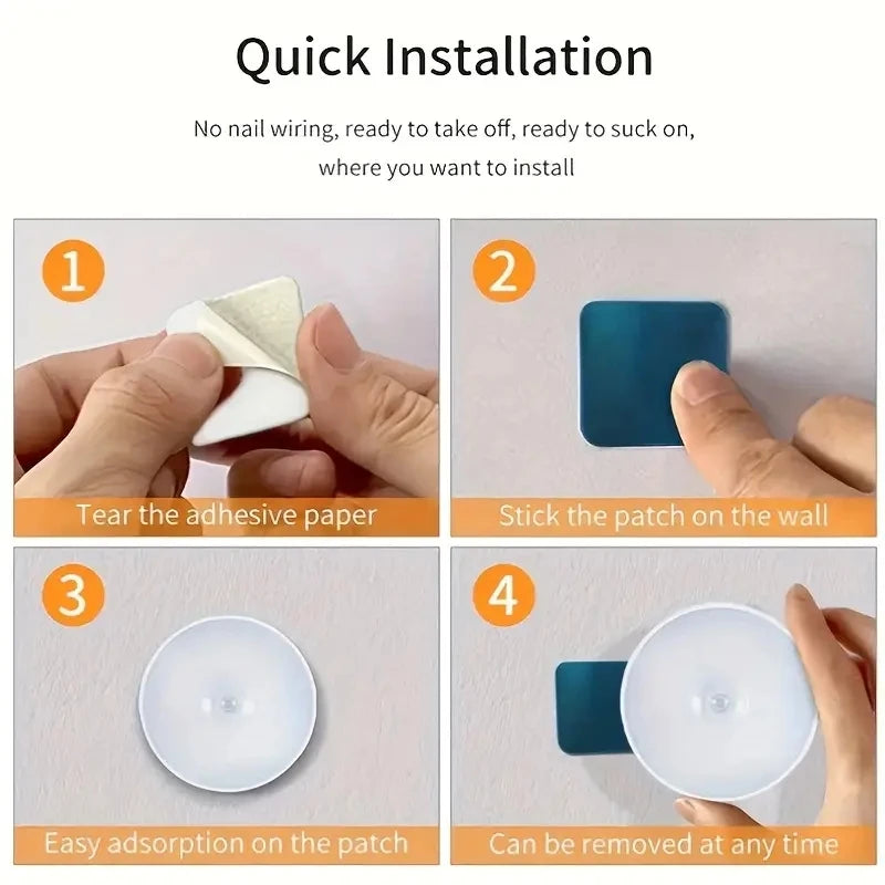 Luminária LED com Sensor de Movimento – Ativação Automática e Sem Fio