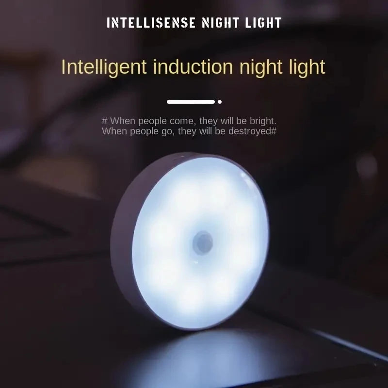 Luminária LED com Sensor de Movimento – Ativação Automática e Sem Fio