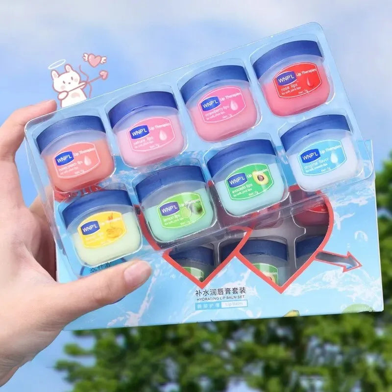KIT 4/6/8 Unidades Lip Balm Natural – Hidratação Profunda e Brilho de Geleia (Jelly)
