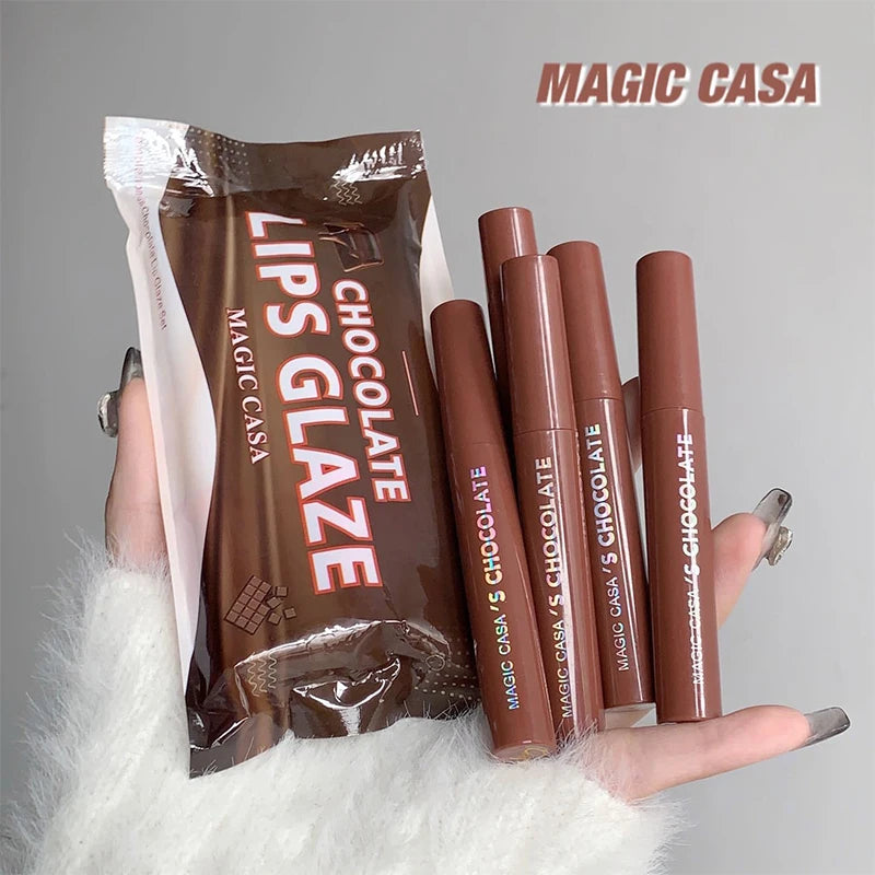 Kit Chocolate Five: 5 Batons Líquidos Matte com Efeito Aveludado