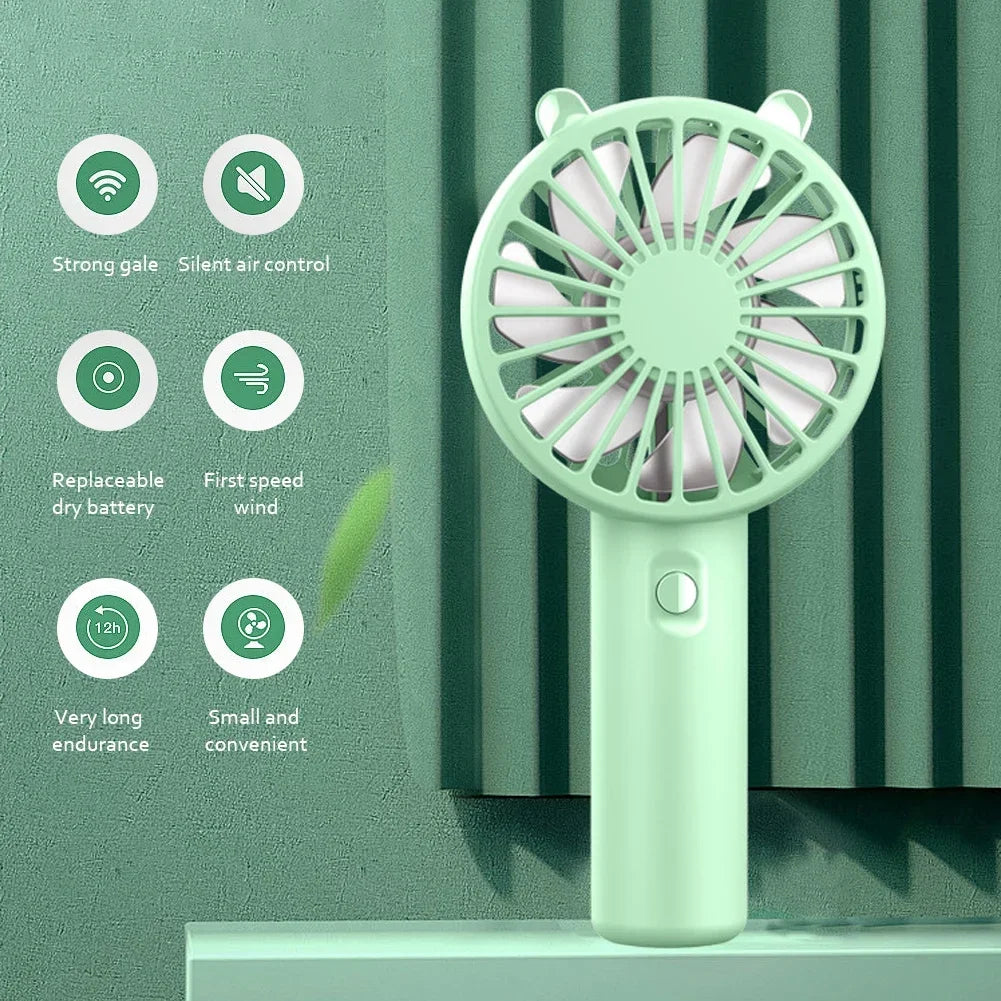 Mini Ventilador Portatil para Cílios e Maquiagem – Secagem Rápida e Acabamento Glow
