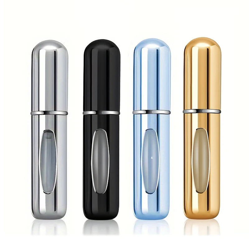 1/4Pcs 5ml Perfume Atomizer Frasco Spray Portatil Premium em Alumínio – Edição Pocket