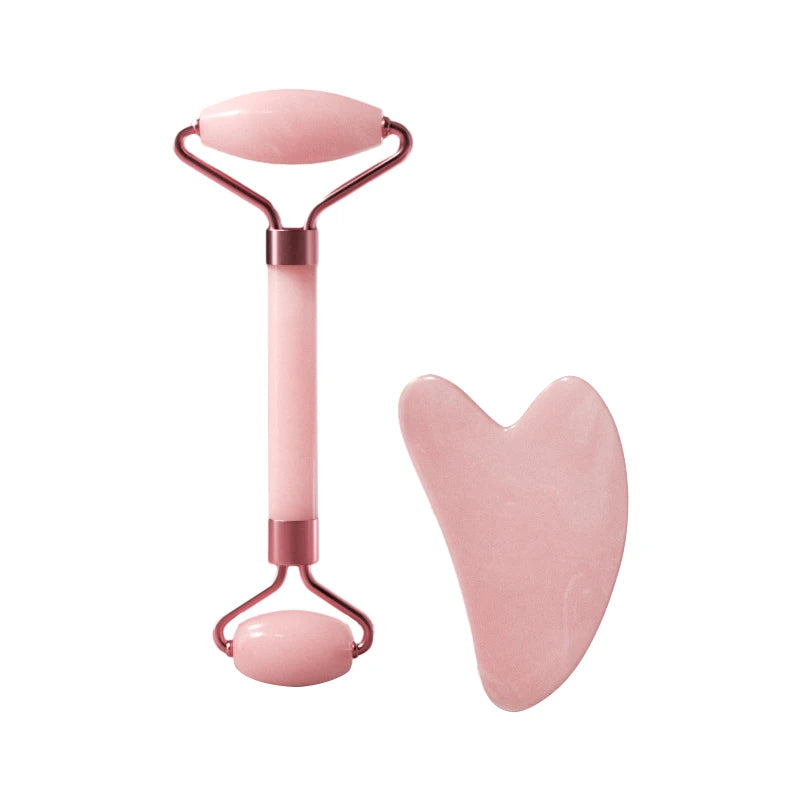 Combo Guasha e Faceroller em Resina Premium – Definição e Relaxamento (Kit Completo