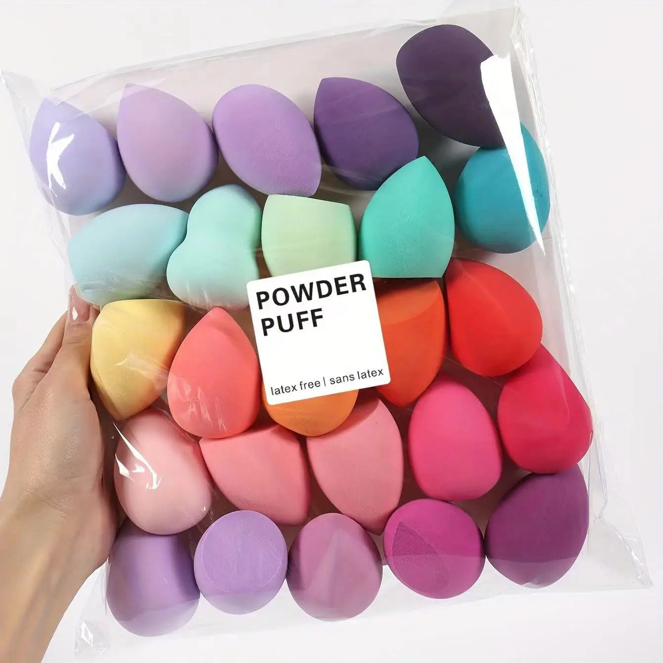 Kit de Esponjas de Maquiagem Profissional – Opções com 7 ou 18 Peças.