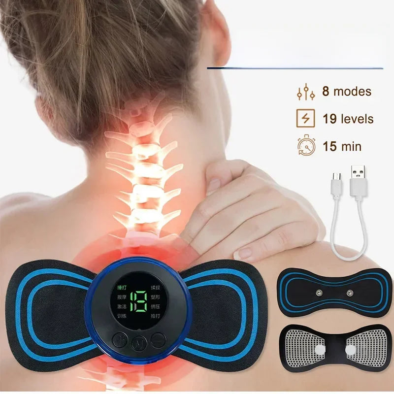 Massageador Elétrico Portátil – Alívio de Fadiga e Tensão Muscular