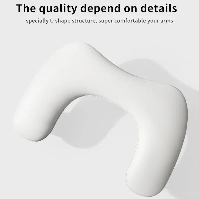 Apoio de Mão Ergonômico para Manicure: Suporte Inclinado em Couro PU com Base Removível