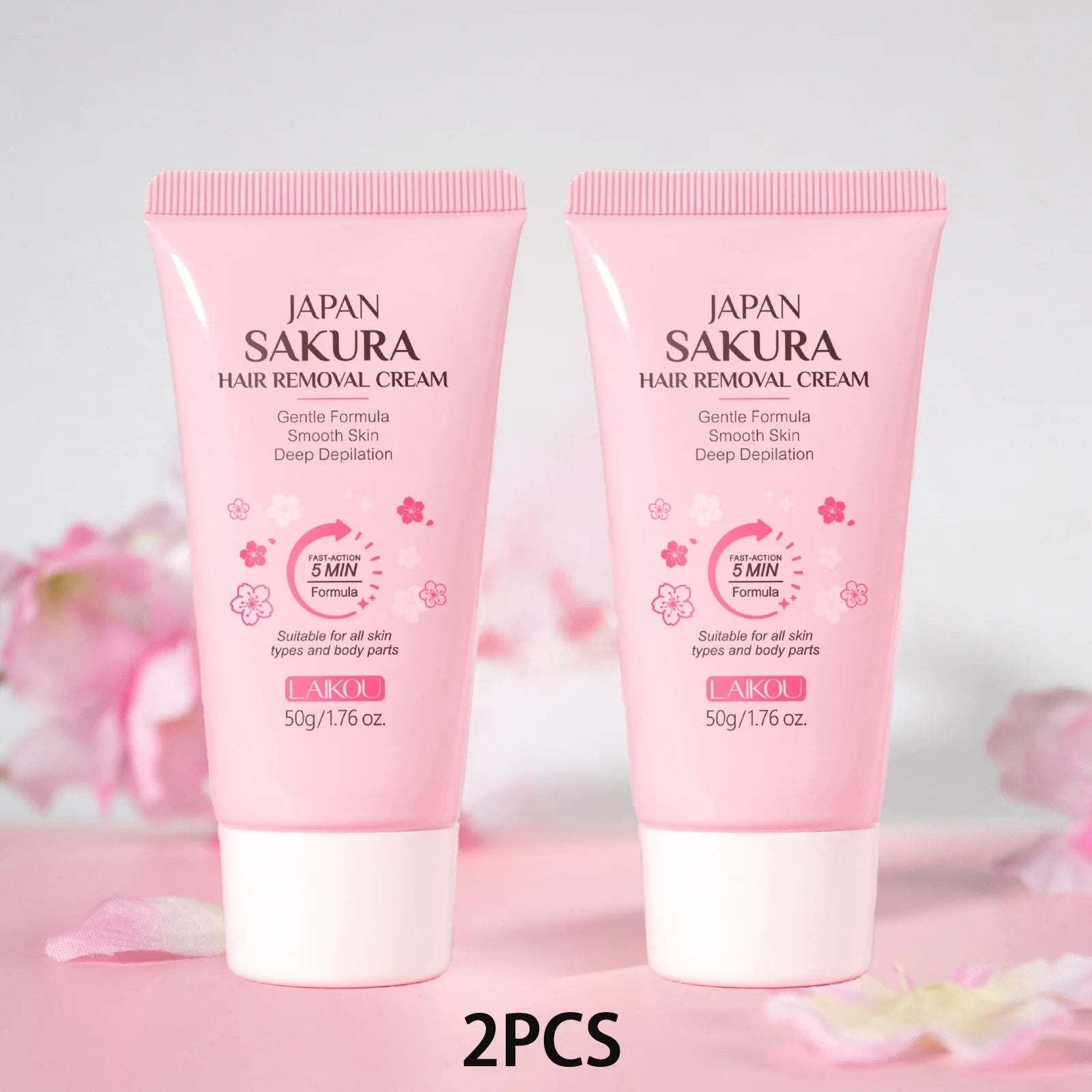 Creme Depilatório LAIKOU – Pele de Seda Sem Dor e Sem Pontos Pretos (50g)