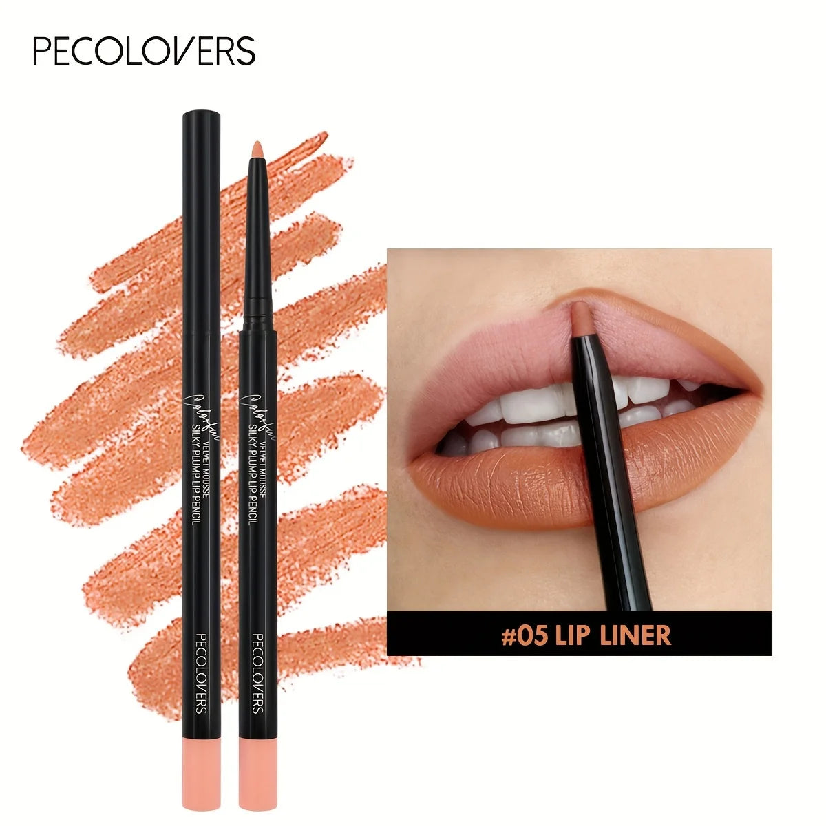 12 Cores Lápis de Contorno Labial Precision – Definição Perfeita, Longa Duração Á Prova Dágua