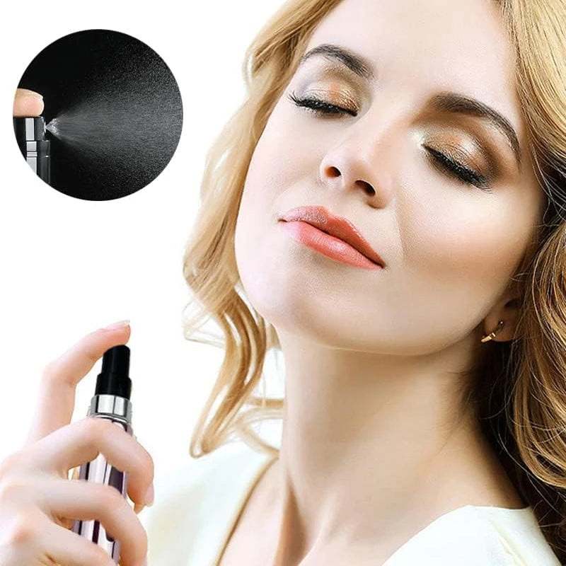 1/4Pcs 5ml Perfume Atomizer Frasco Spray Portatil Premium em Alumínio – Edição Pocket