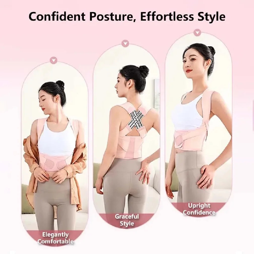 Cinta Modeladora e Corretor Postural 2 em 1 – Alinhamento de Coluna e Suporte Abdominal