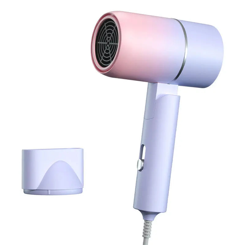 Mini Secador de Cabelo com Íons Negativos – Brilho e Proteção Antifrizz (Dobrável)