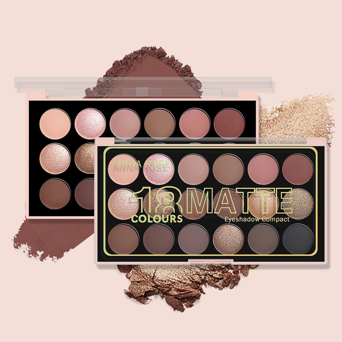 18-Cores Paleta de Sombras ANNA ROSE de Alta Performance