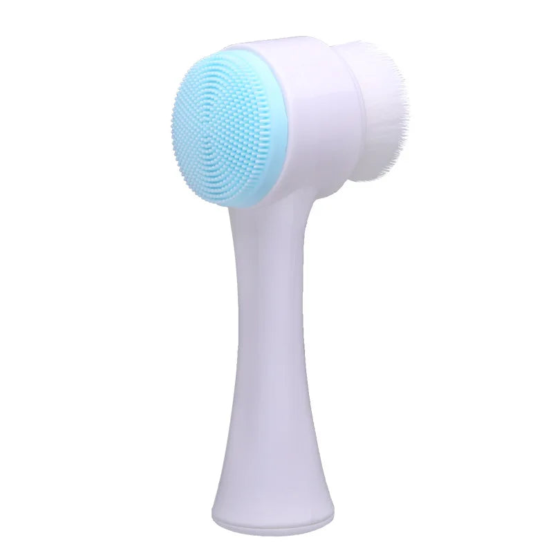 Escova Facial Dual-Action 3D – Limpeza Profunda e Massagem Relaxante