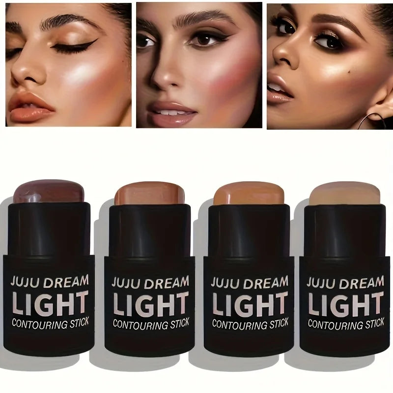 Stick Facial 2 em 1: Corretor de Cor e Iluminador Matte de Longa Duração