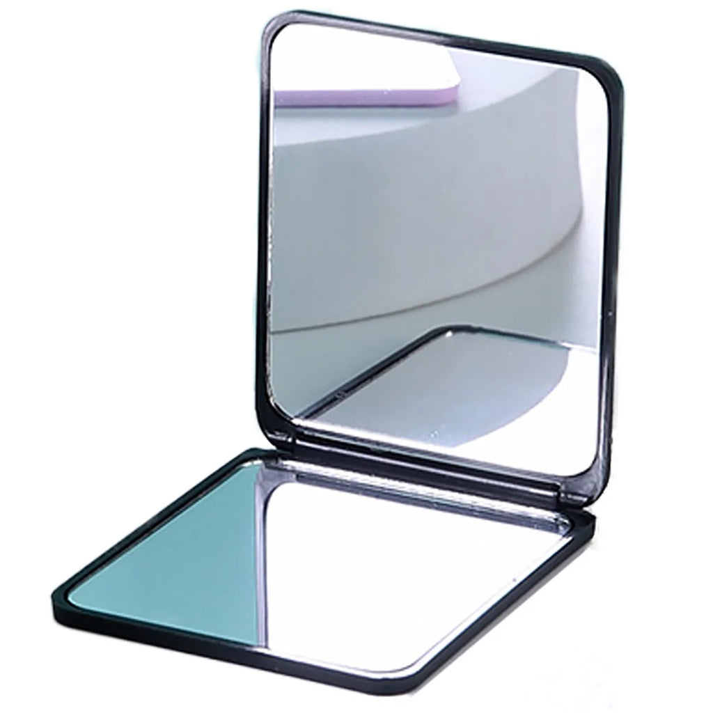 Espelho de Maquiagem Dobrável Portátil – Design Slim para Bolsa e Viagem