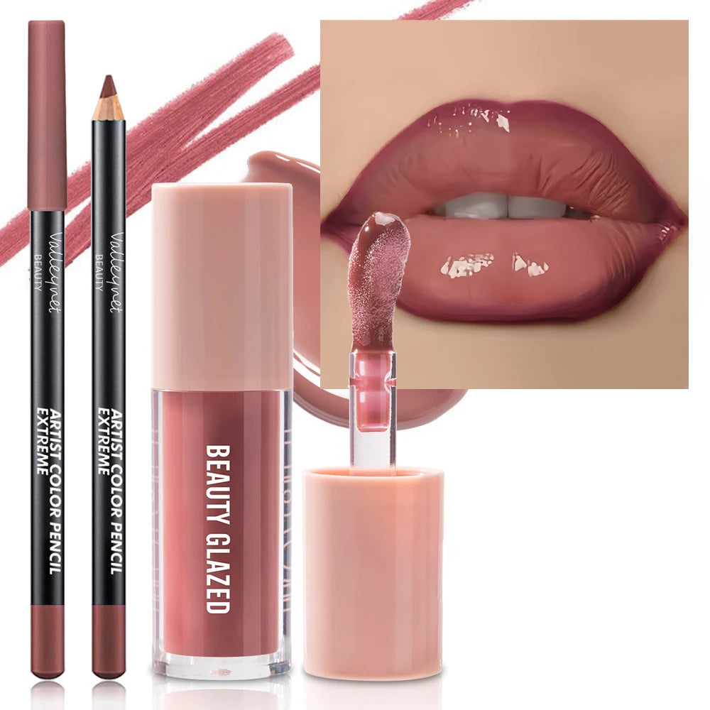 Combo Lápis de Boca Beauty Glazed – Contorno Labial Preciso e Hidratante.