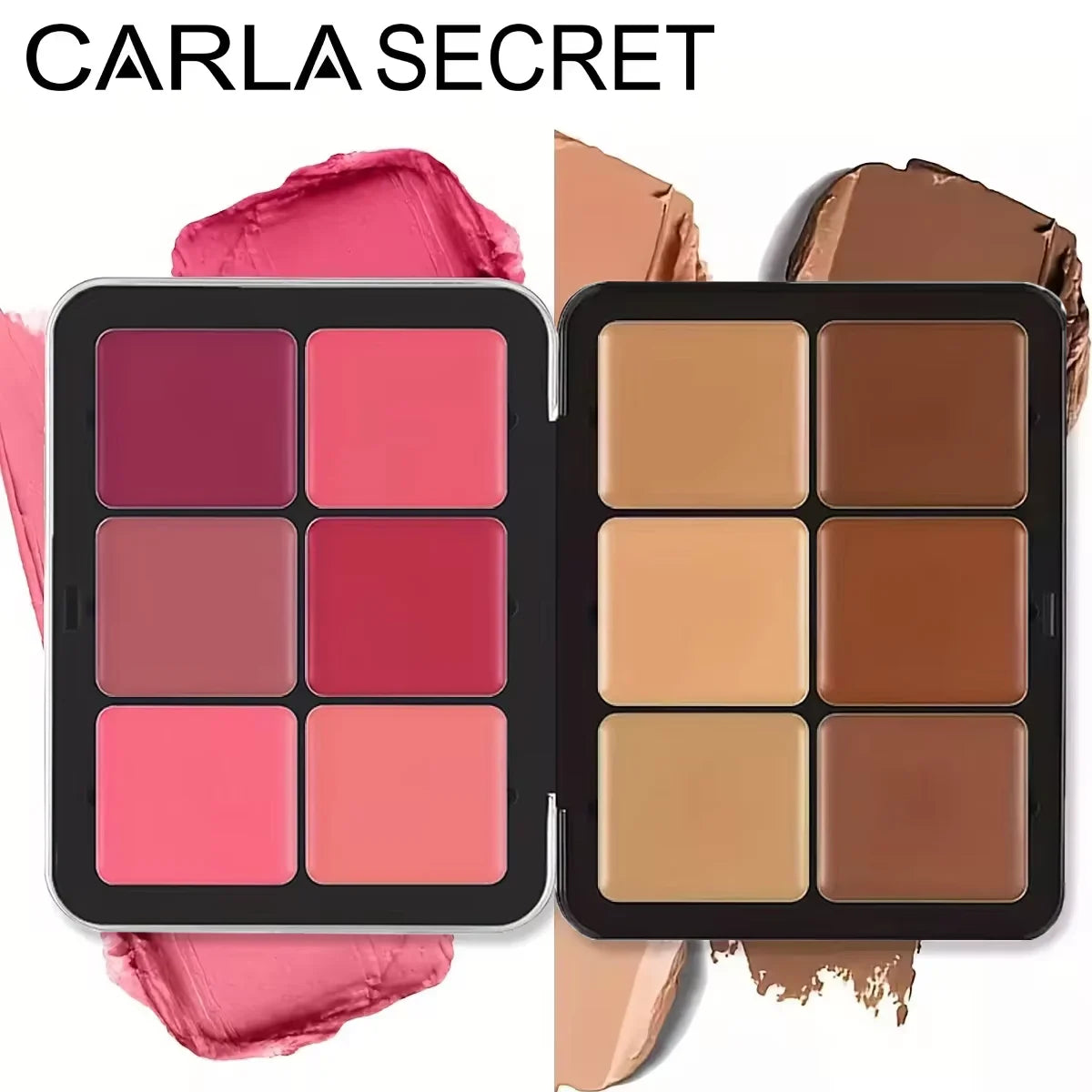 12 Cores Paleta de Blush Profissional Master Face  – Edição de Luxo em Lata