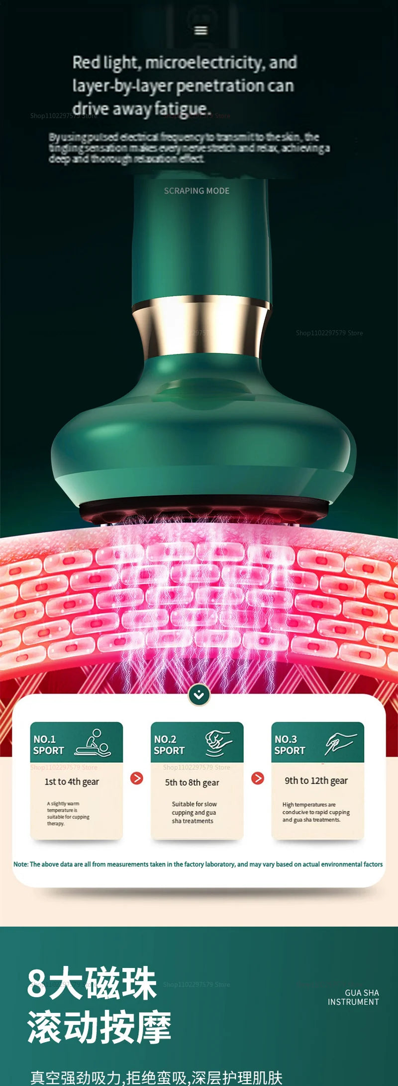 Aparelho de Ventosa terapia ANTI CELULITE – Alívio Muscular e Drenagem com Infravermelho