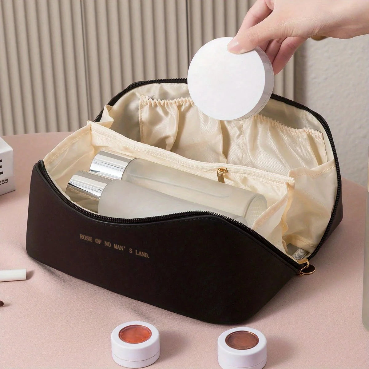 Maleta de Maquiagem Luxury Glow – Estojo de Luxo para Cosméticos