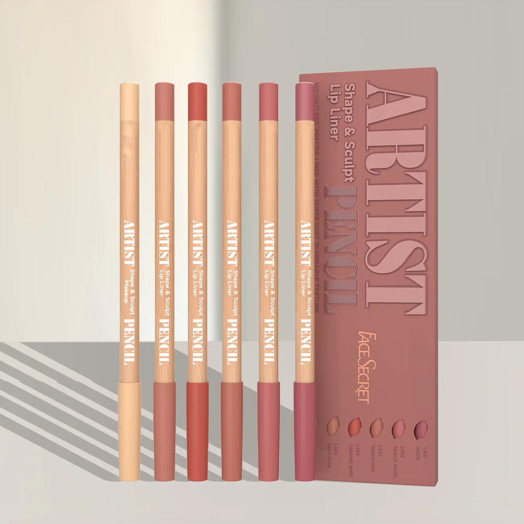 Face Secret Lip Liner Set – Lápis Labial de Alta Precisão e Longa Duração