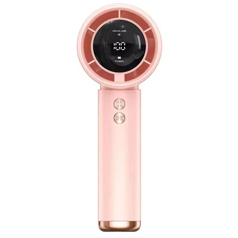 Ventilador de Bolso Ultra Potente – Display Digital e Controle Total de Ventilação