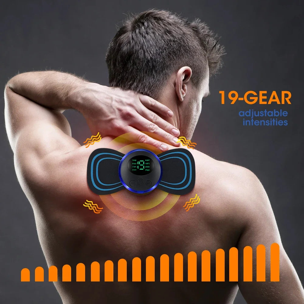 Massageador Cervical EMS Pro – Alívio de Tensões e Relaxamento de Ombros
