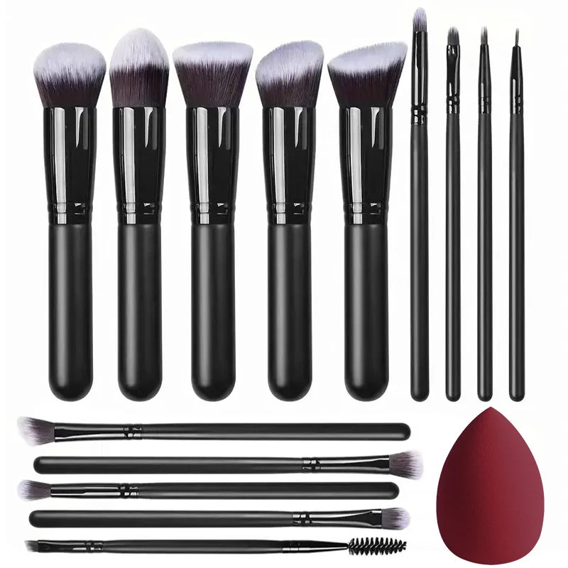 Kit VANDER Luxury 14 Peças: Cerdas de Cabra e Qualidade Profissional